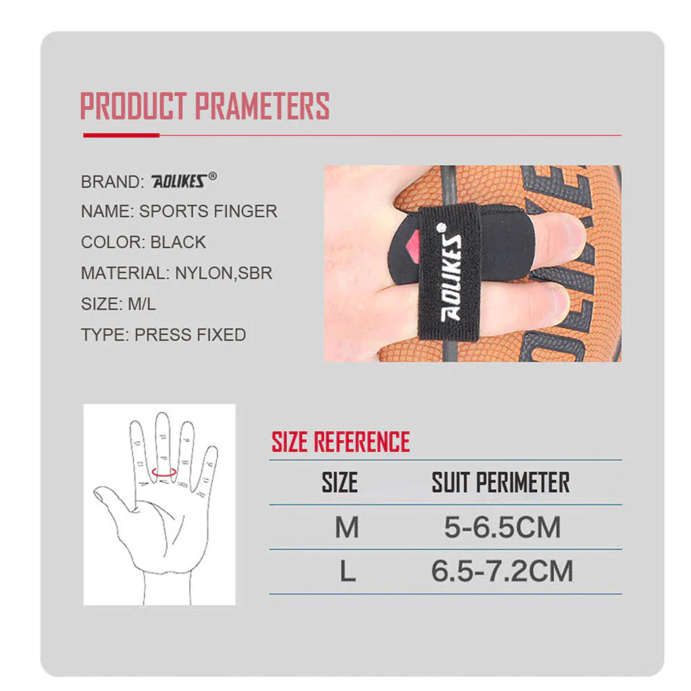 Elastic Finger Tube Support Brace Protector Sports Finger Guard