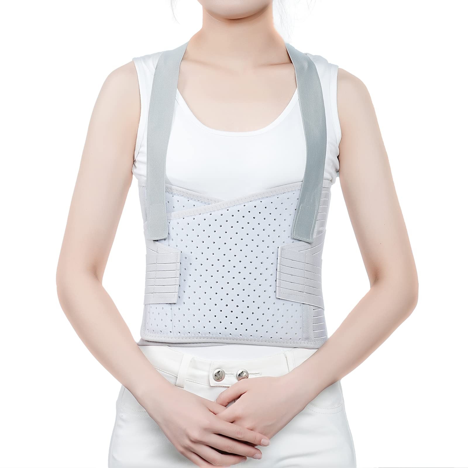 Rib Injury Belt Chest Binder, Chest Brace Chest Compression Support Rib Banda…