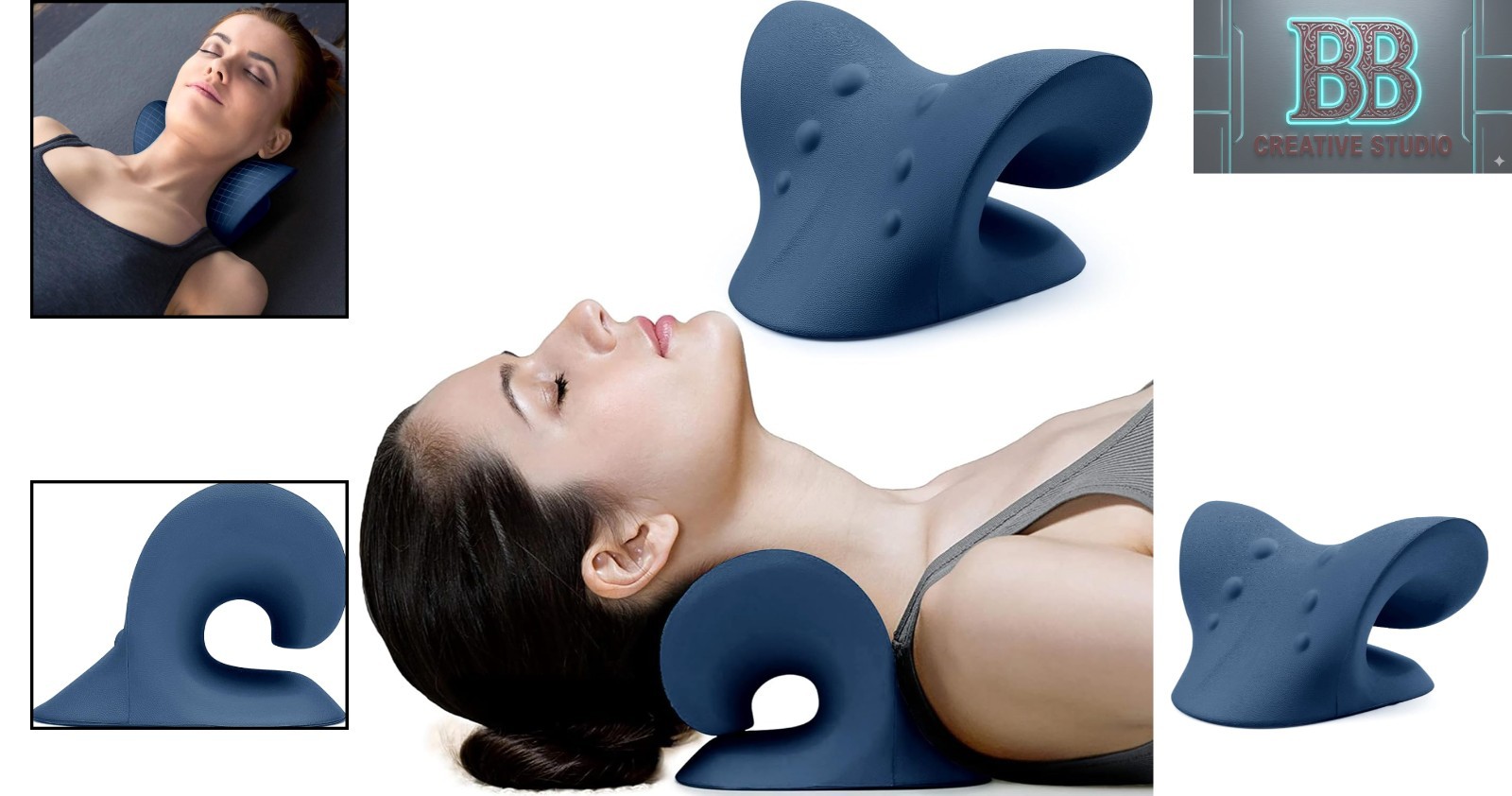 Portable Chiropractic Pillow for TMJ Pain Relief – Cervical Alignment Stretcher