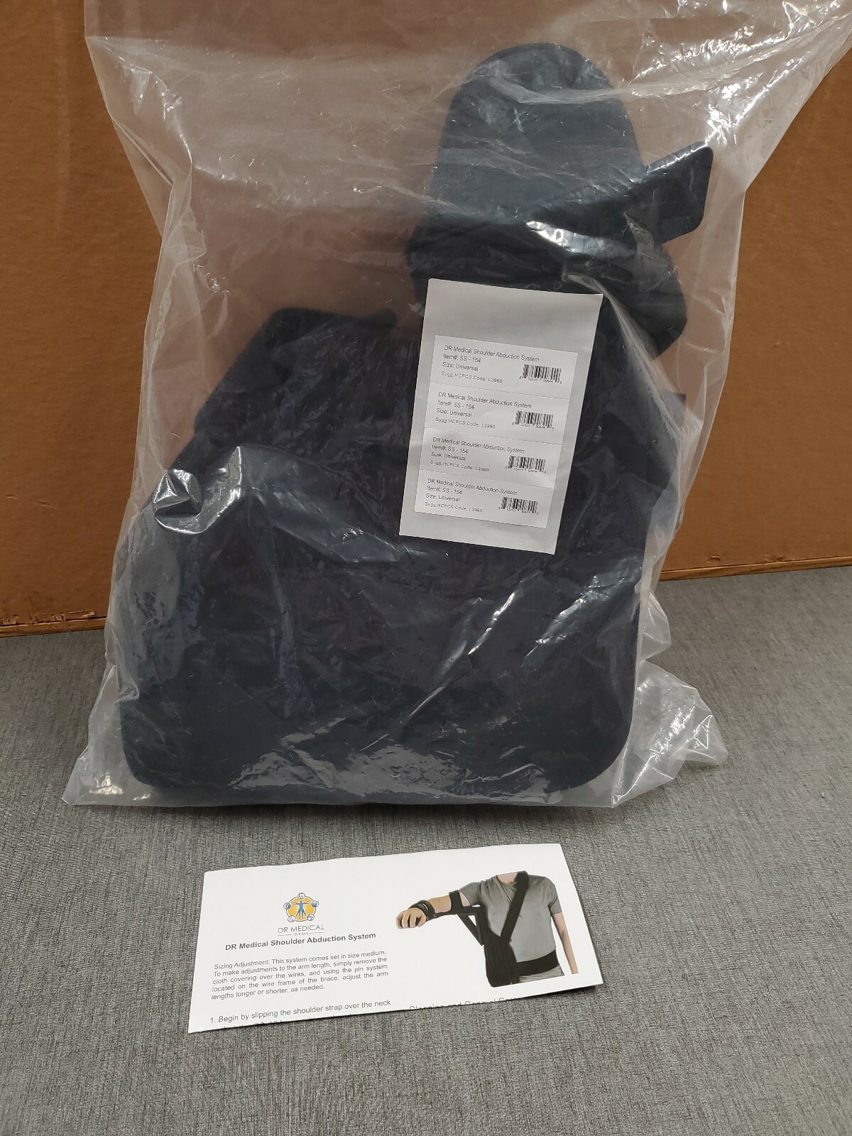 DR Medical Shoulder Abduction System SS-154 NEW shoulder brace W/ instructions