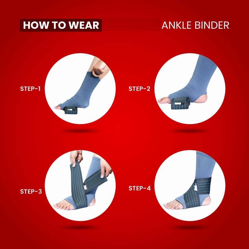 Ankle Brace with Elastic Strap for Ankle Pain | Adjustable – Universal Size