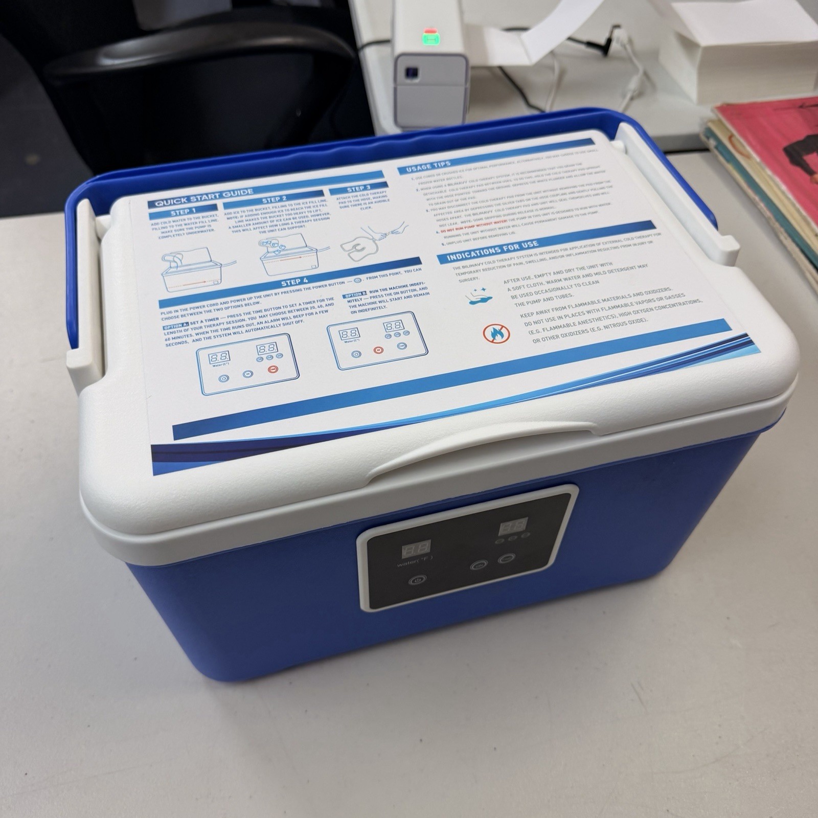 Brace Direct Ice Cold Therapy Machine – Cryotherapy for Pain Relief NEW Complete