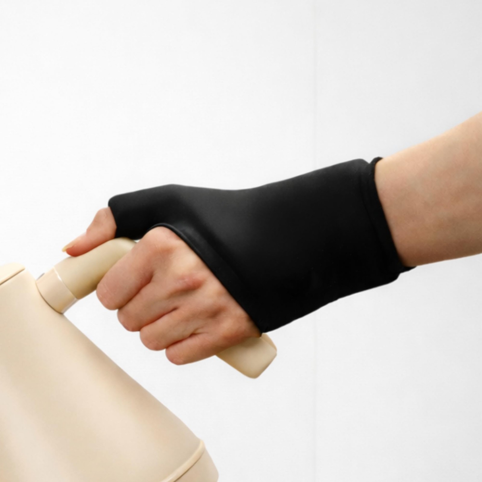 Cooling Compression Sleeve For Thumb and Wrist Pain (Jet Black, Large-Extra L…