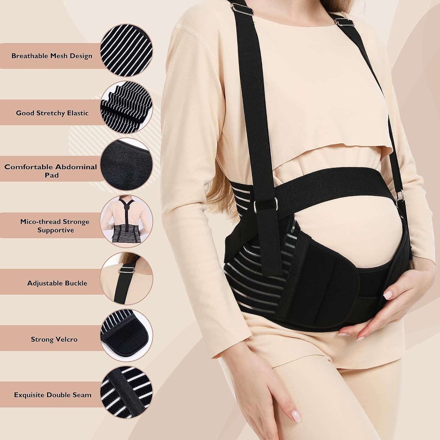 Bands Pregnant Women Maternity Belt Pregnancy Breathable Abdominal Binder Back