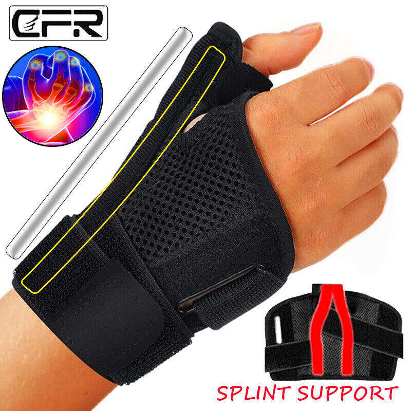 2 Pcs Thumb Wrist Support Brace Carpal Tunnel Sprain Splint Arthritis Left Right