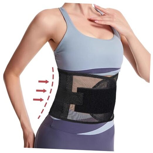 COMFYTHERA Umbilical Hernia Belt, Elastic Abdominal Binder Lower Waist Large