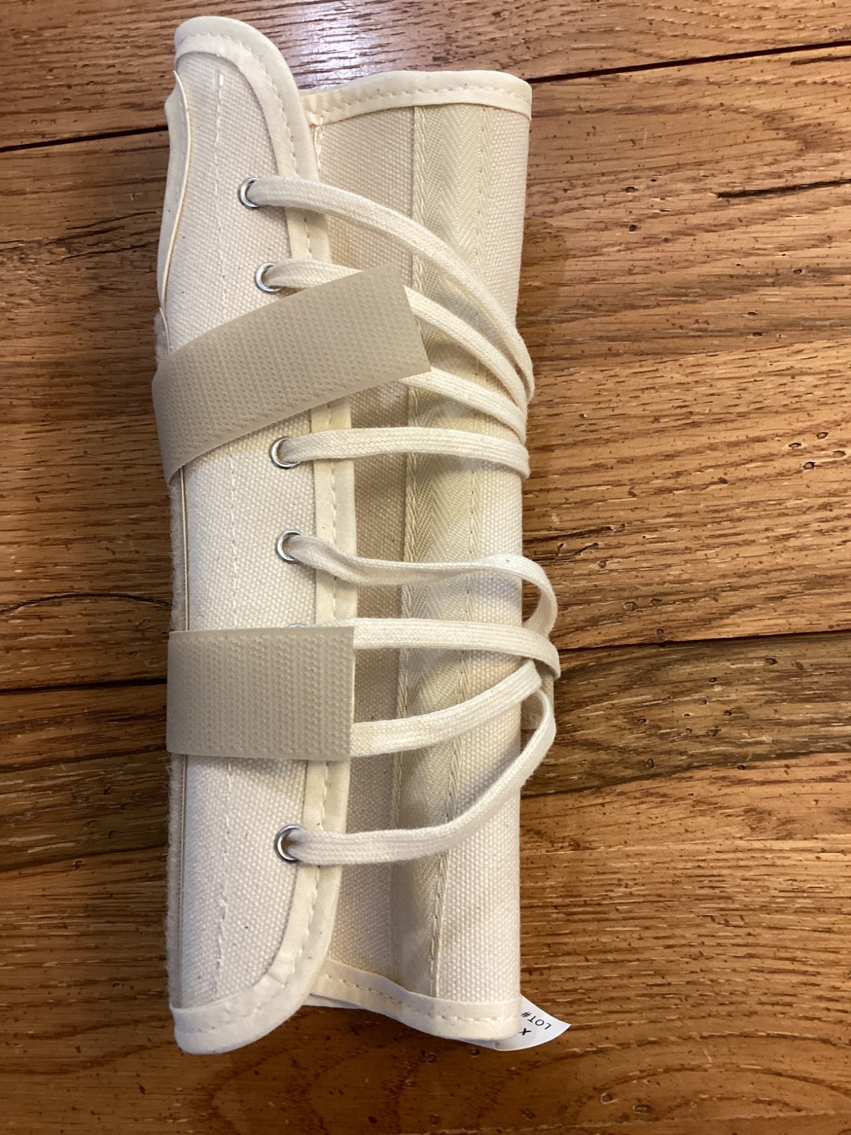 Flex-Support 8″ Beige Canvas Wrist Support Carpal Tunnel RIGHT X-Large #1903
