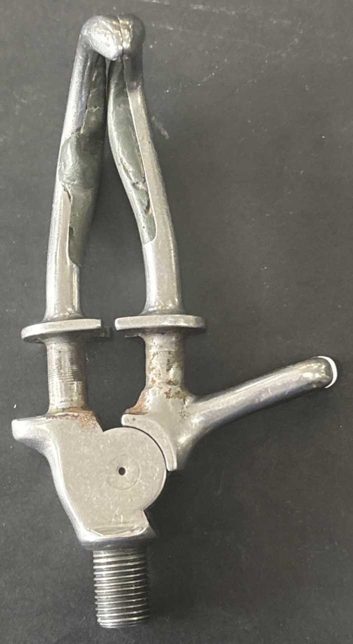 Vintage Dorrance Right Canted Aluminum Prosthetic Hook Made In USA