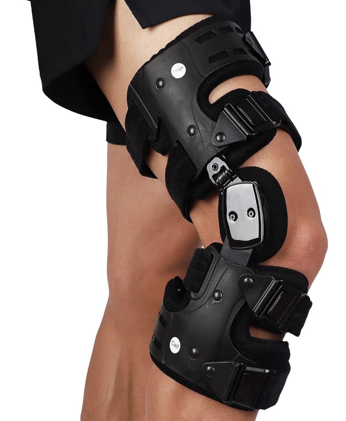 Adjustable OA Unloader Knee Brace for Osteoarthritis Pain Relief – Right Black