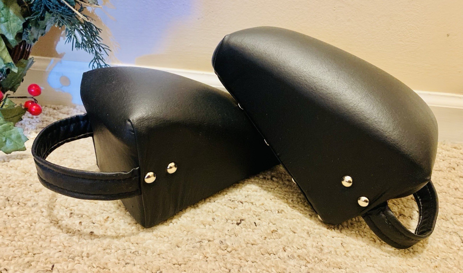 Vintage Chiropractic Chiro SOT Pelvic Sacral Blocks Physical Therapy, Black EUC!