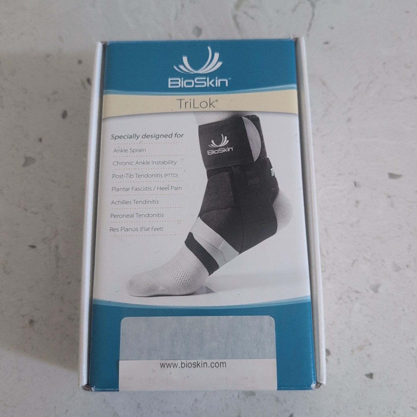 BioSkin TriLok Foot and Ankle Brace Control System Size S Small