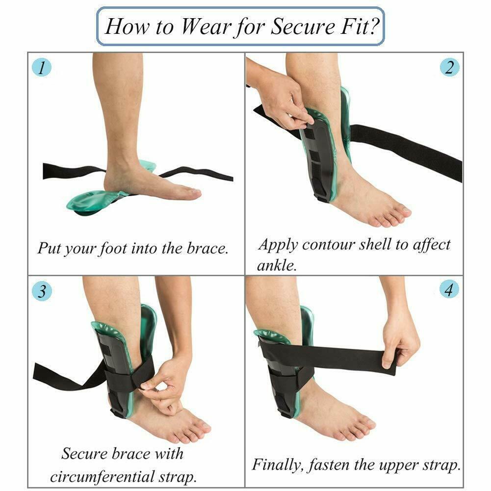 Air Gel Ankle Stirrup Brace Stabilizer Support for Reduce Ankle Swelling