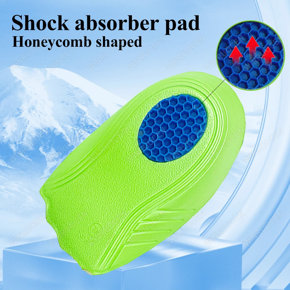 Half Orthopedic Foot Care Insoles Latex Soft Cushion Heel Spur Pain Relief Arch