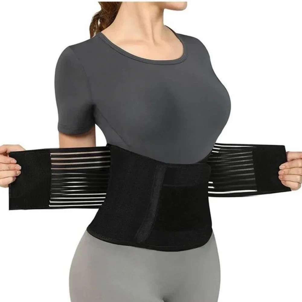 Letsfit Compression Waist Support Belt, XXL Black LF-IA01-XXL-BK **NEW IN PKG**