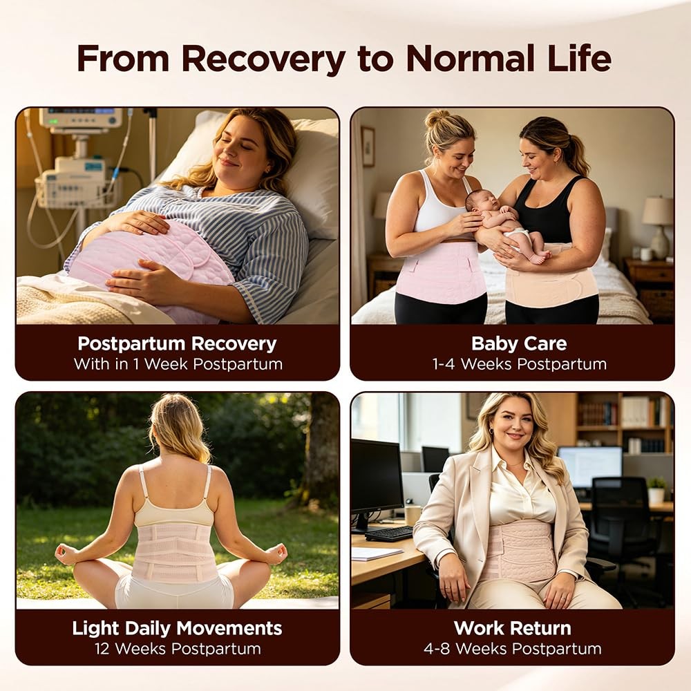 Lit-Pack Belly Abdomen Pelvis Postpartum Belt Body Recovery Large, skin