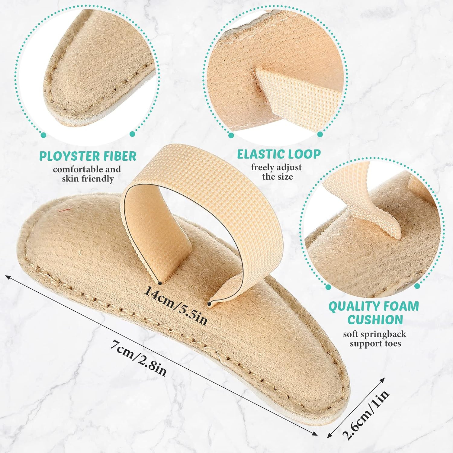 8 Pcs Hammer Toe Crest Cushion Soft Straightener Buttress Pads Splint Reduces Pr