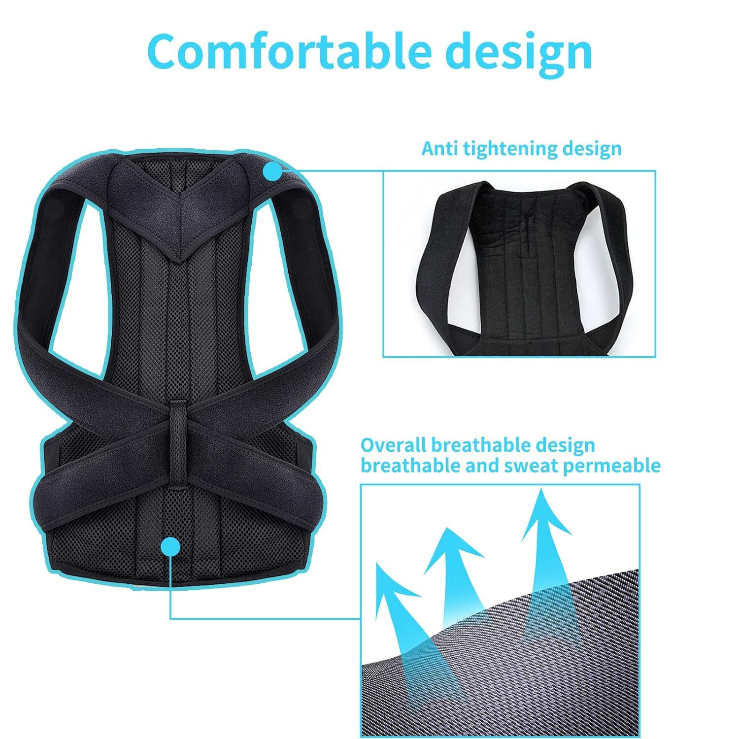 Posture Corrector For HunchBack & Shoulder wear in office, school, public place