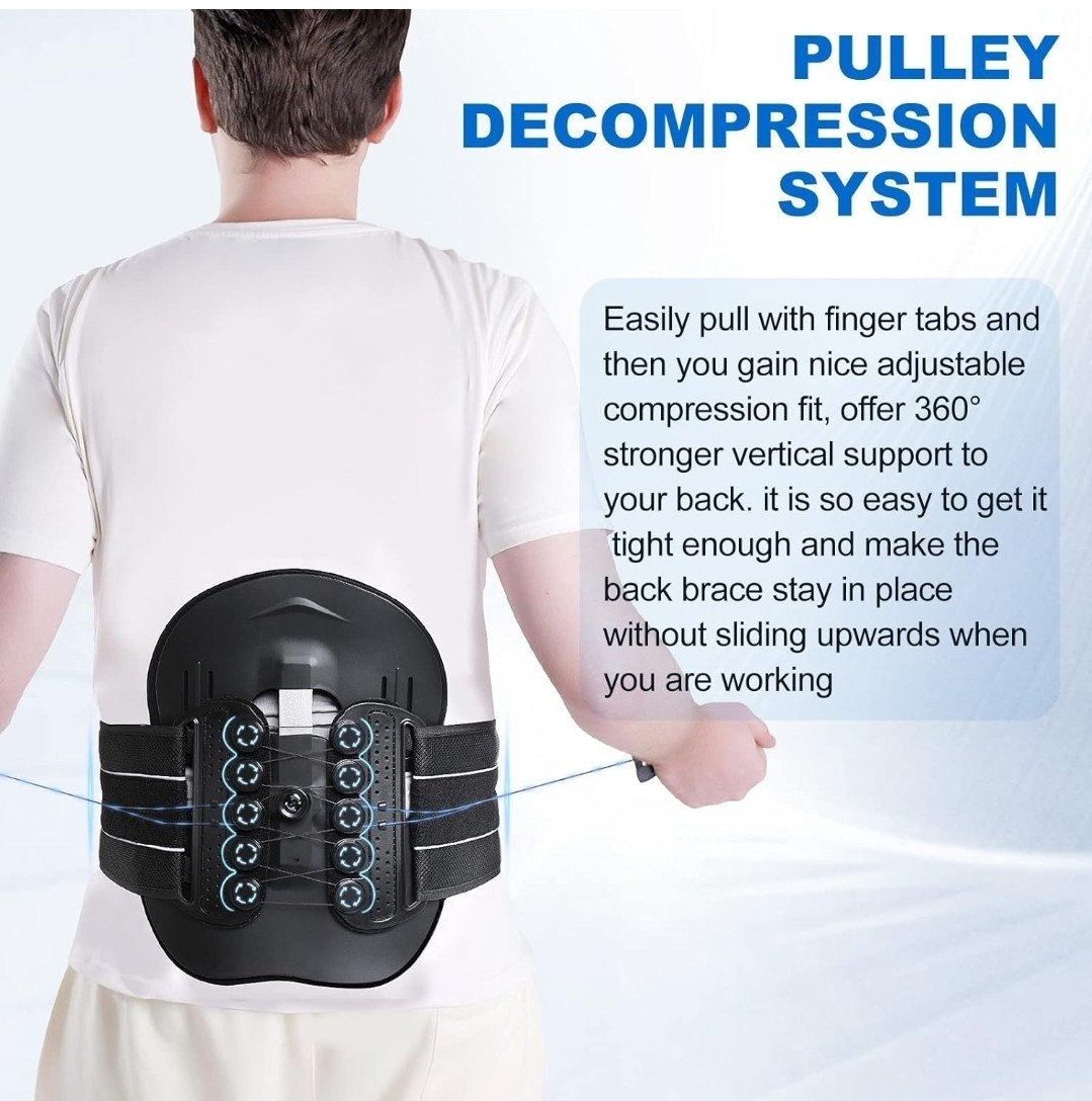 LSO Spine Decompression Support ARC Full Lower Back Brace for Women Men One Size