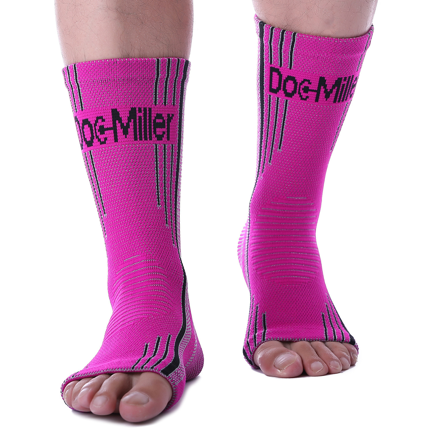 Doc Miller Ankle Compression Brace Sleeve Plantar Fasciitis Tendonitis SLD PINK
