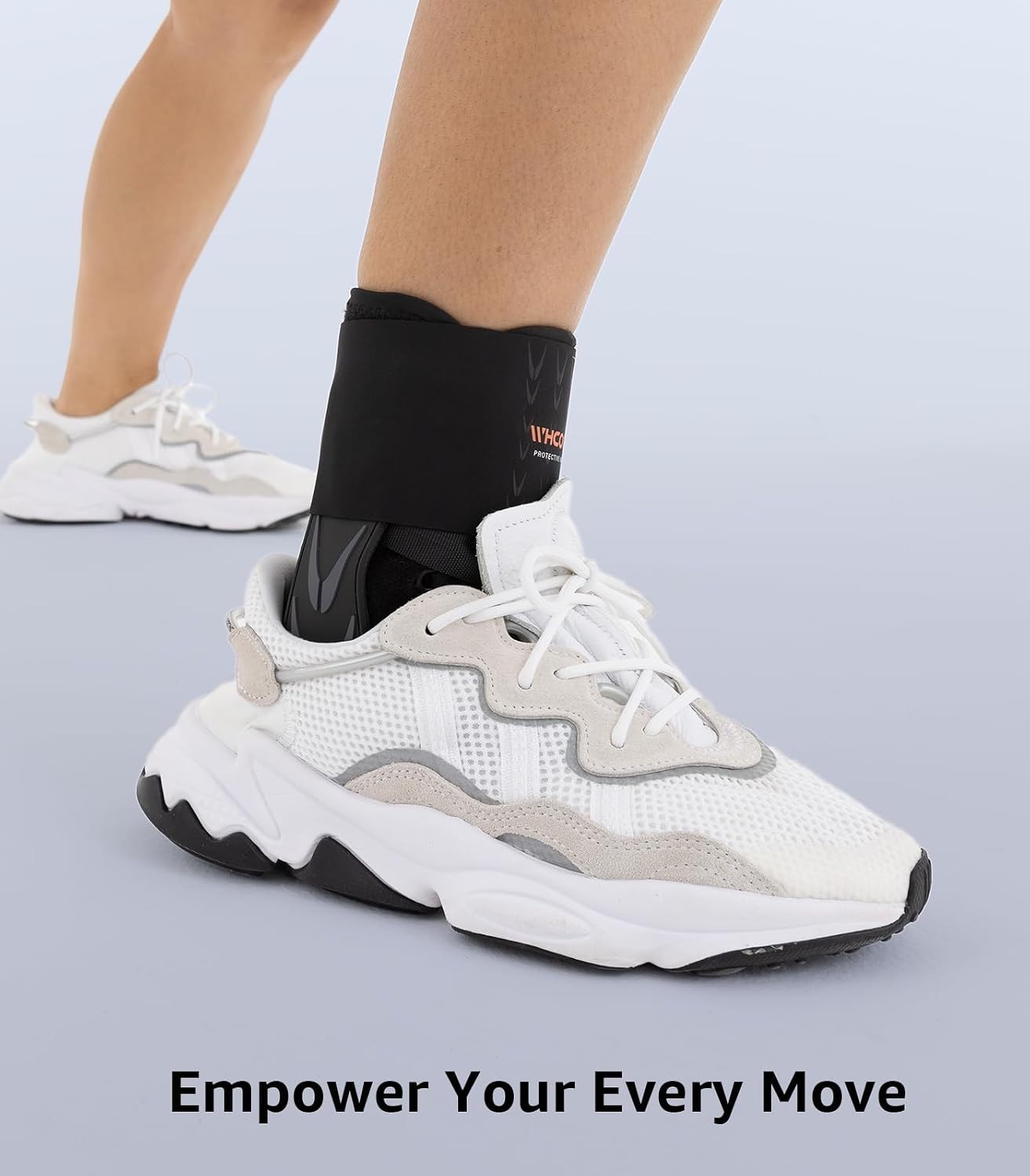 Adjustable Slim Ankle Brace with 2 Auto-Shaped Pads – M(12-13”) for Optimal Fit