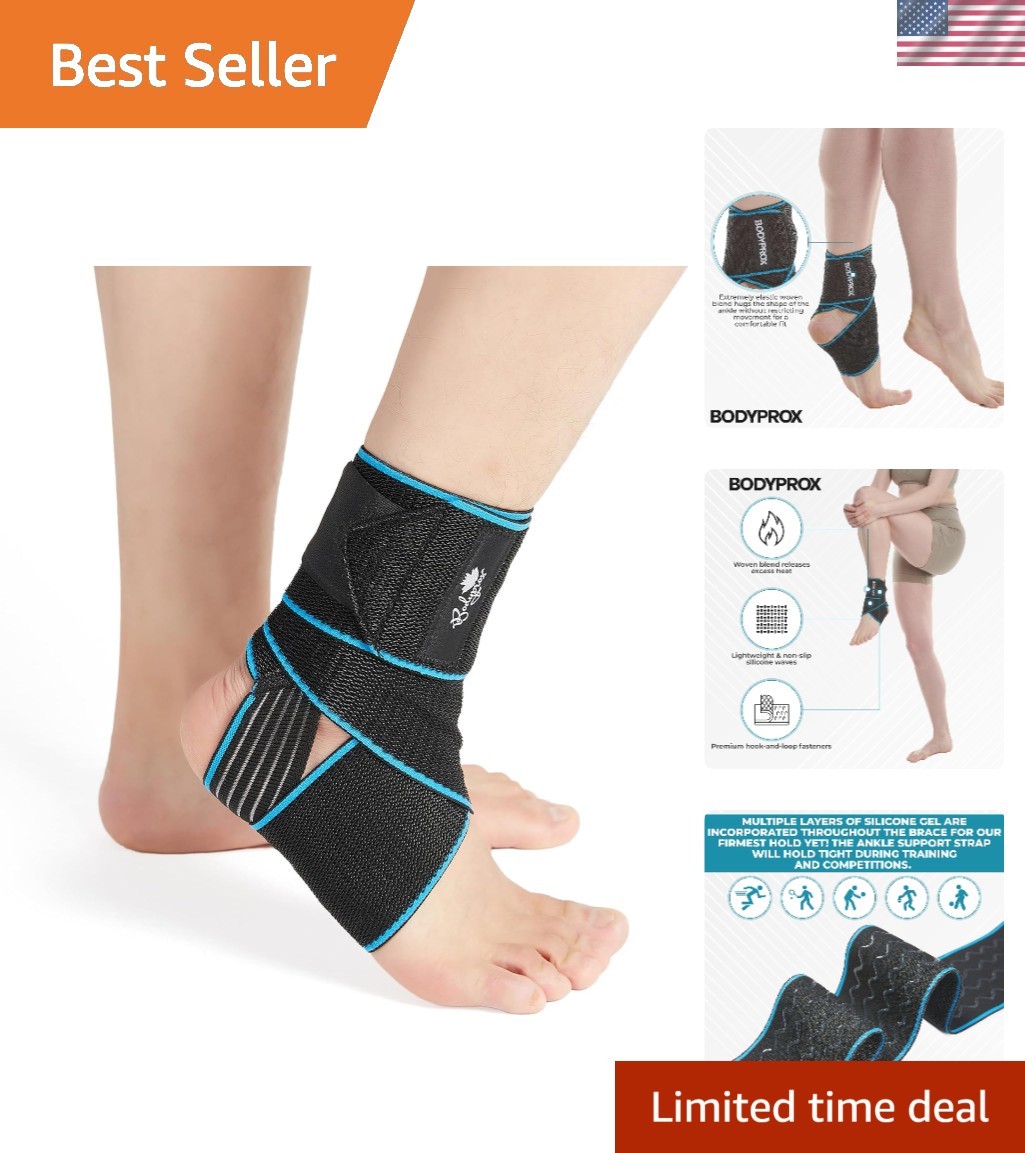 Non-Slip Ankle Support Braces – Adjustable Compression & Recovery (2 Pack)
