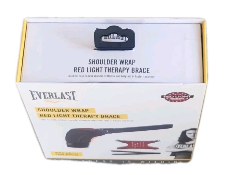 NIB! Red & Infrared Therapy Shoulder Wrap Brace by Everlast