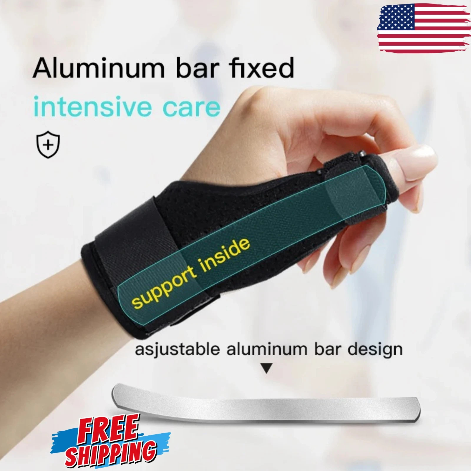 Sport Thumb Wrist Support Brace Carpal Tunnel Sprain Splint Arthritis Left Right