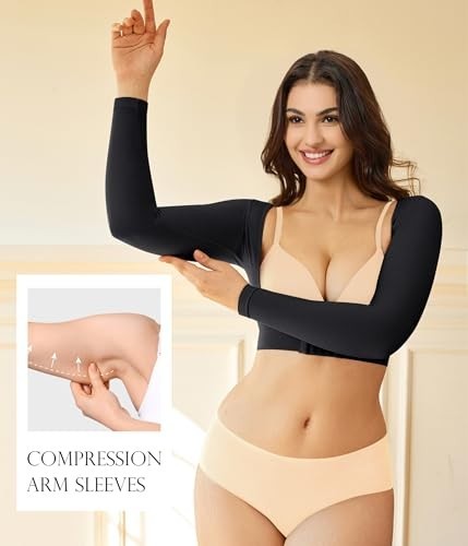 Slimming Arm Compression Sleeve for Women – Upper Arm Shaper, Support & Tone