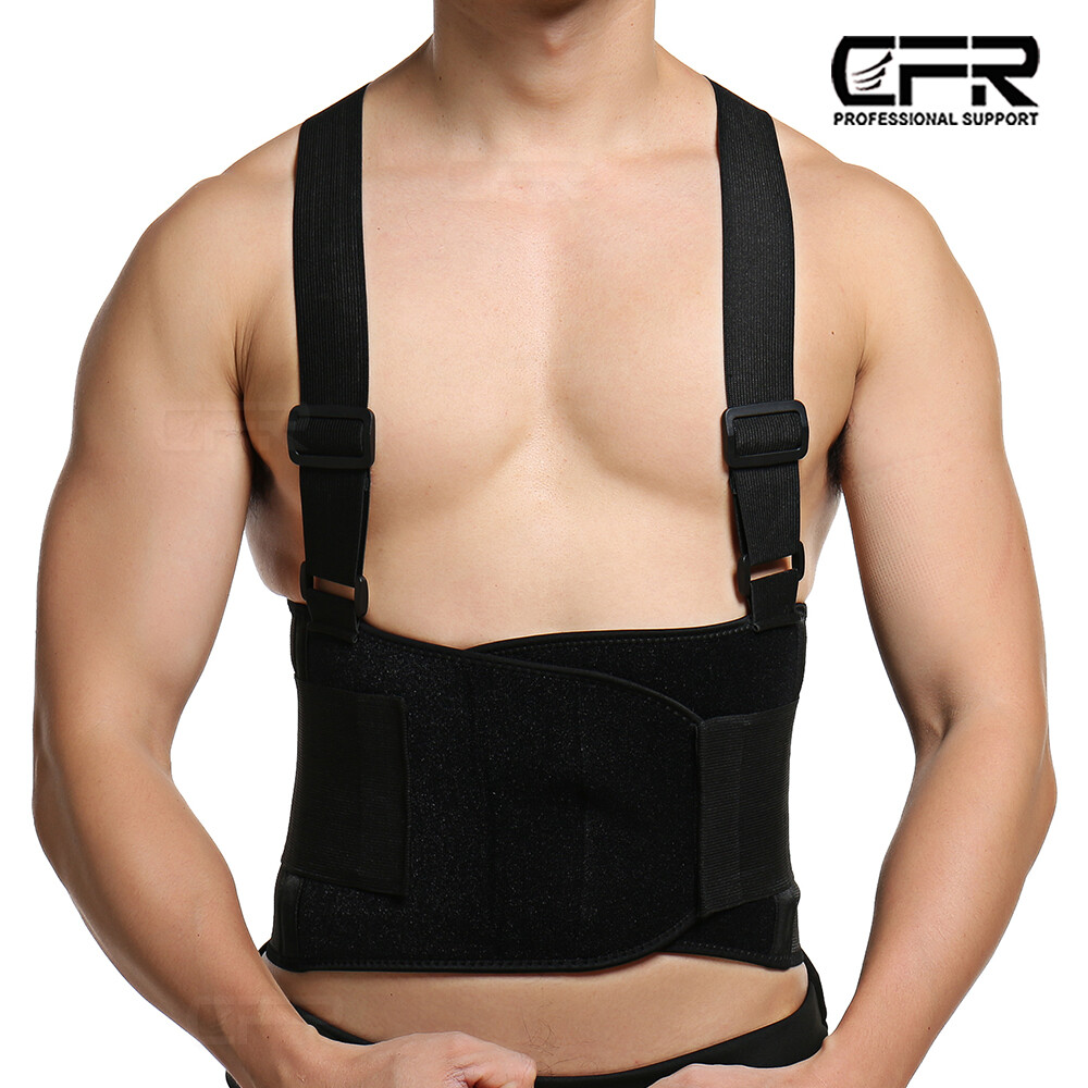 Back Brace Lower Lumbar Support Waist Suspender Belt for Heavy Duty Lifting Pain