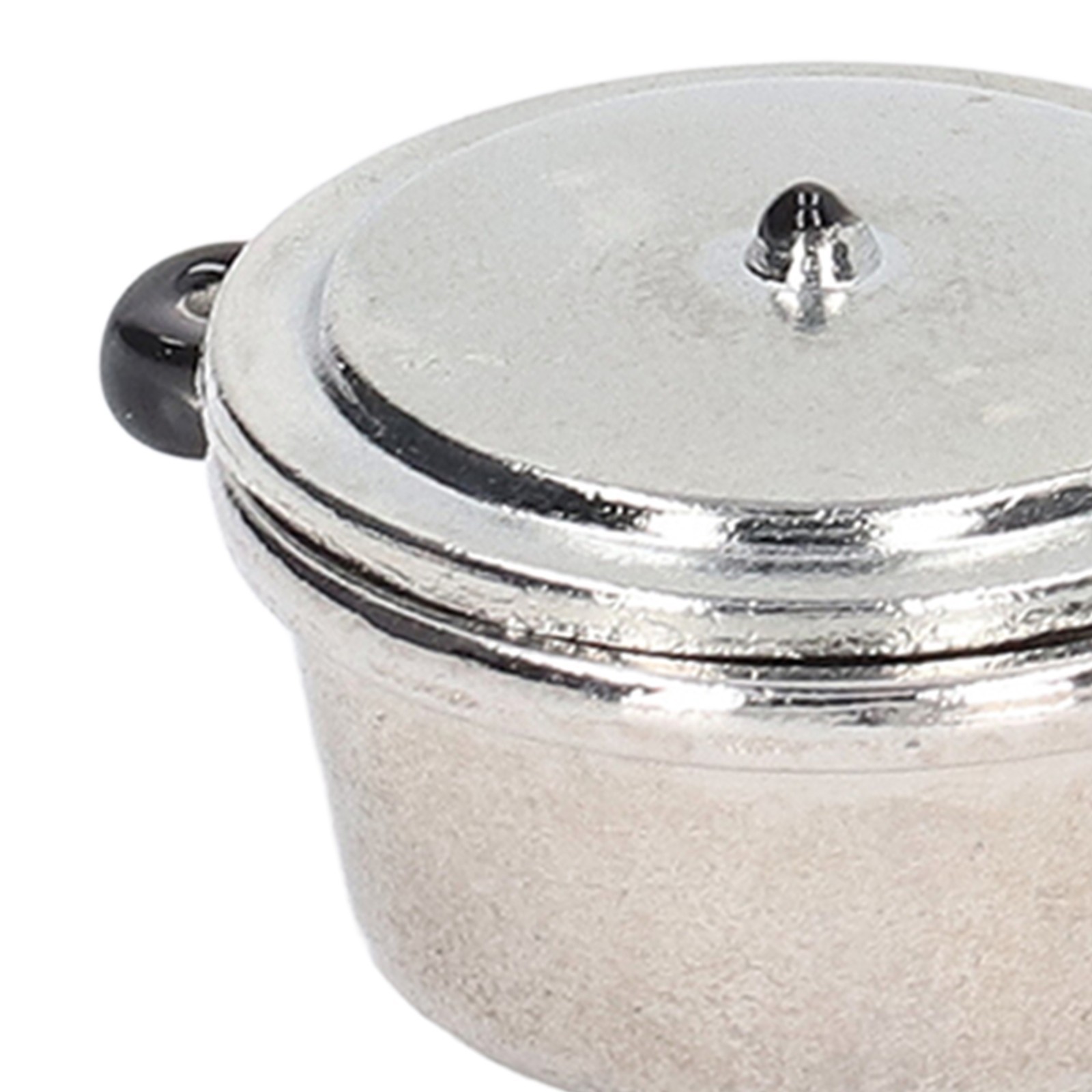 5Set Mini Soup Pot Model Simulated Cooking Toys Kitchen Tableware for 1:12 Doll