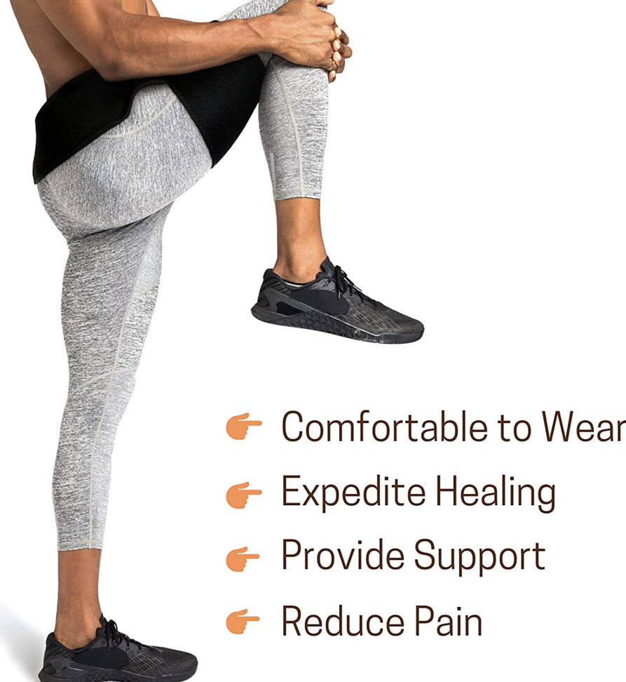 Vriksasana Groin Hip Brace Sciatica Support Wrap | Hamstring Compression Right,