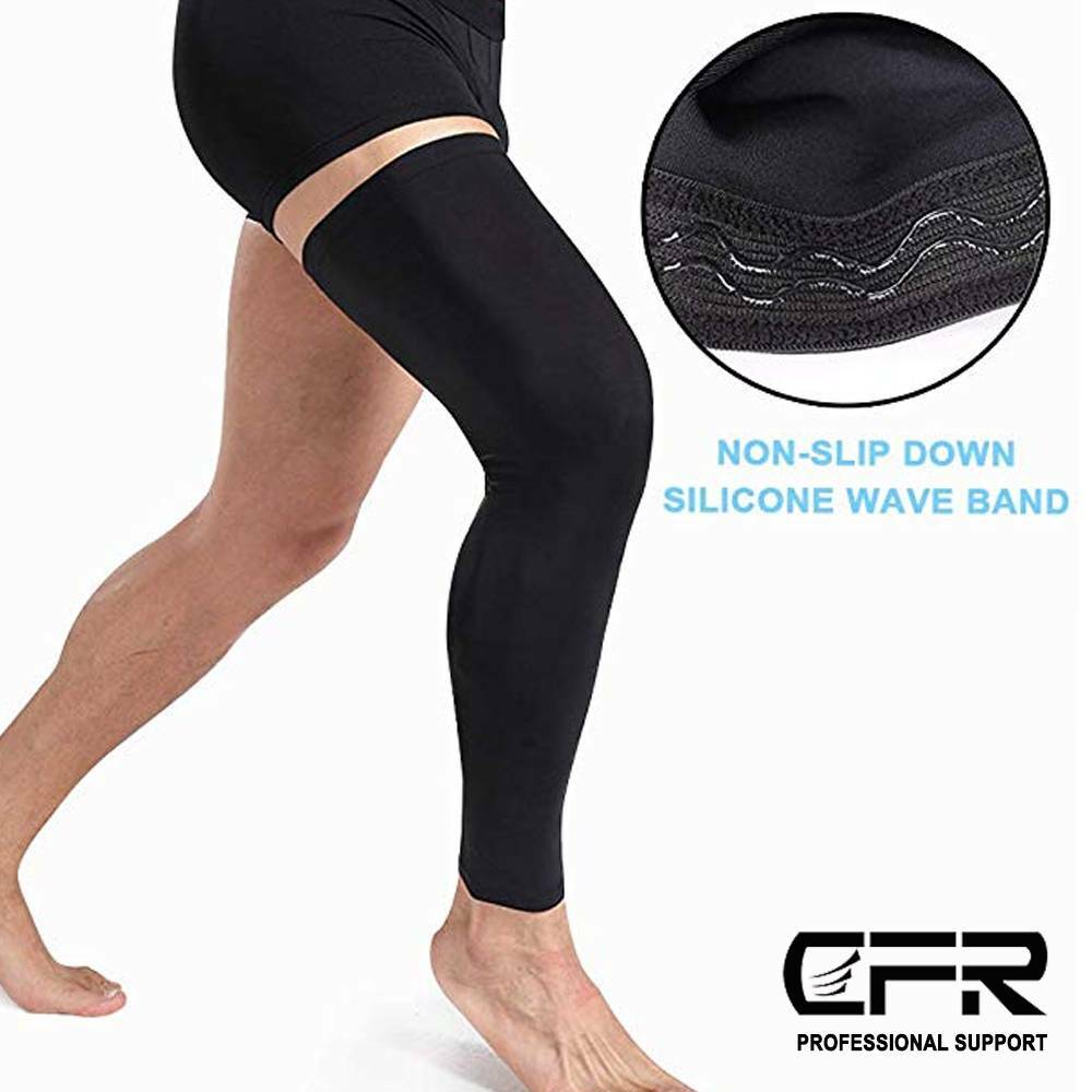 Leg Brace Thigh Knee High Compression Sleeve Socks Support Pain Relief Men Women