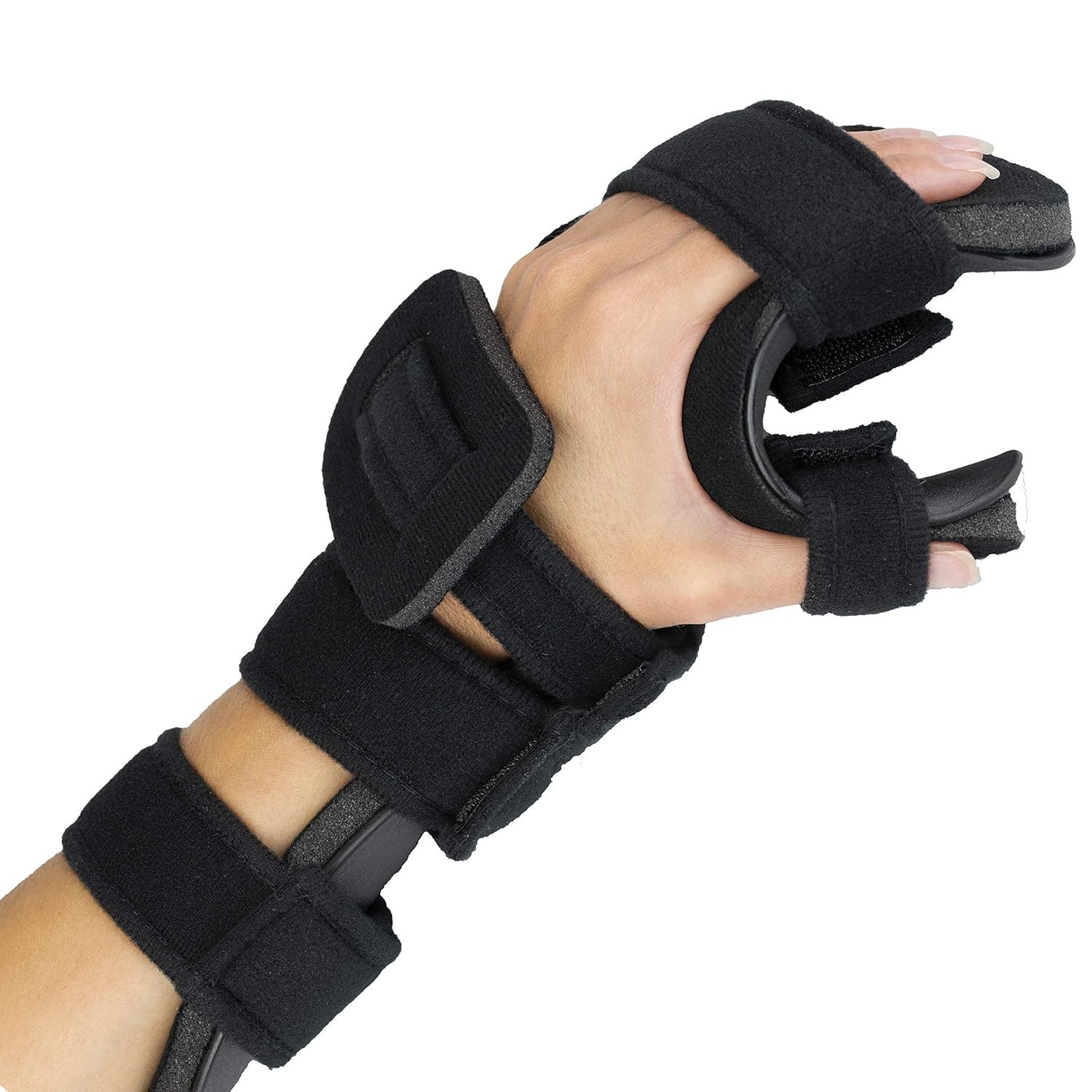 Stroke Hand Splint- Soft Resting Hand Splint for Flexion Contractures, Comfor…