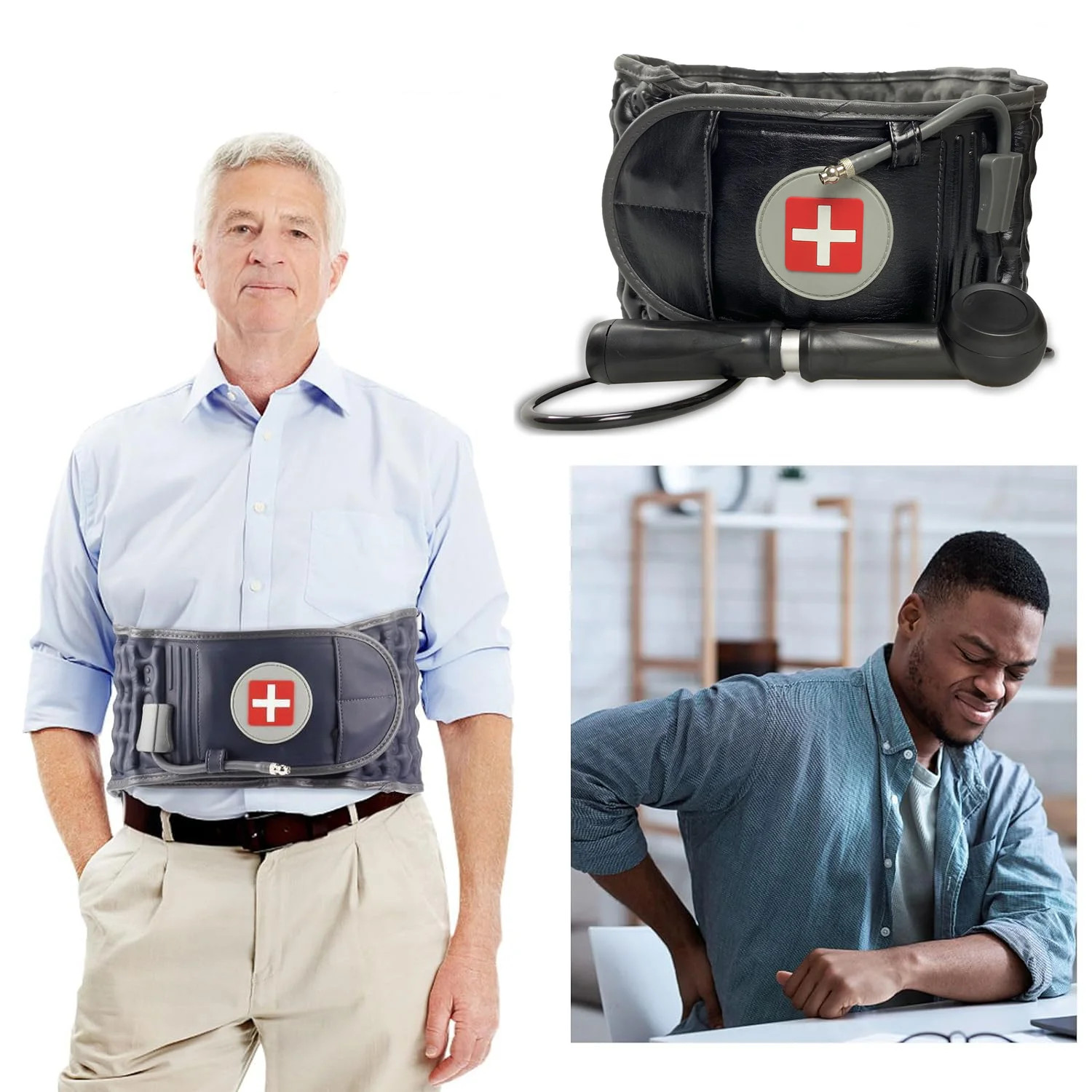 Adjustable Spinal Decompression Brace for Osteoporosis and Scoliosis Support