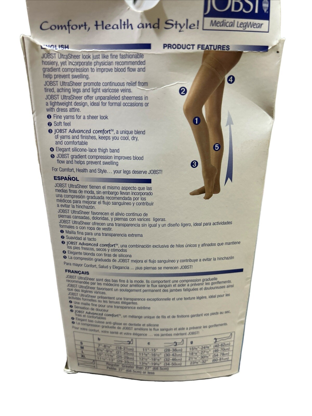 MediumPetite UltraSheer Compression Thigh Stockings 15-20 mmhg Silicone Supports