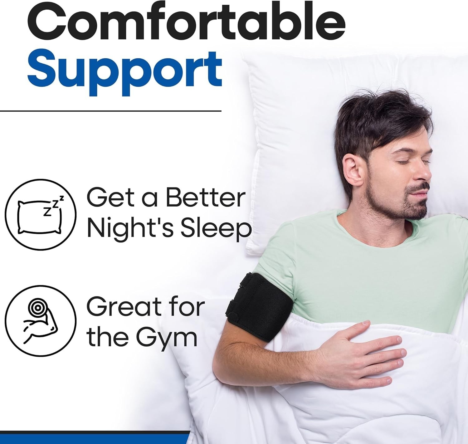 Bicep Tendonitis Brace – Bicep Brace & Upper Arm Compression Sleeve for Trice…