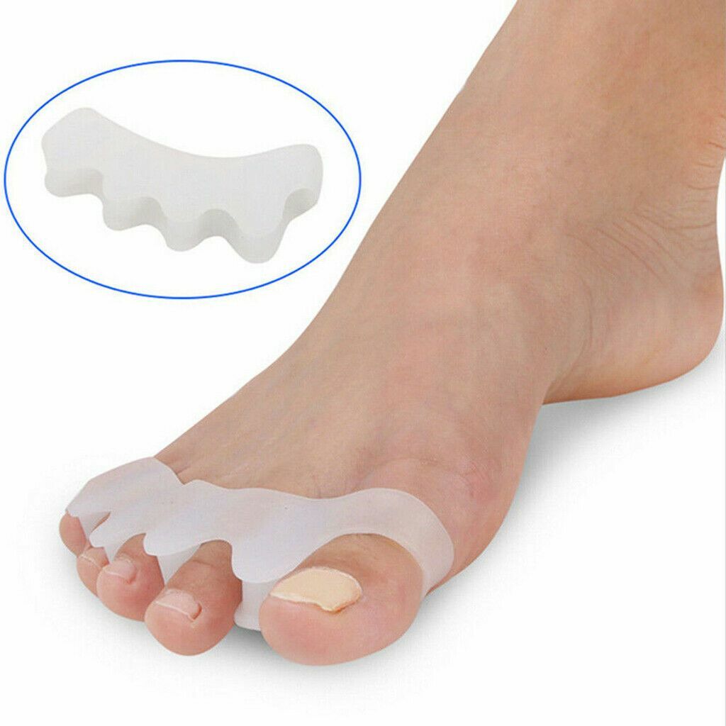 2-4Pcs Bunion Corrector Hammer Toe Straightener Splint Orthopedic Brace Silicone