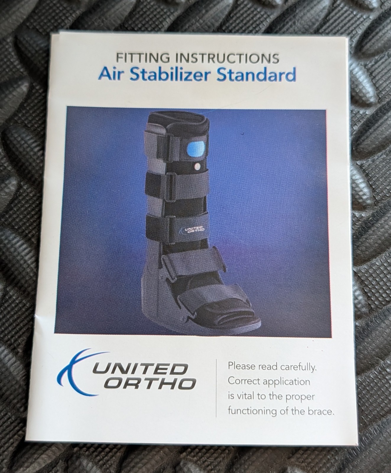 United Ortho Air Cam Walker Fracture Boot, Extra Large (XL), Black