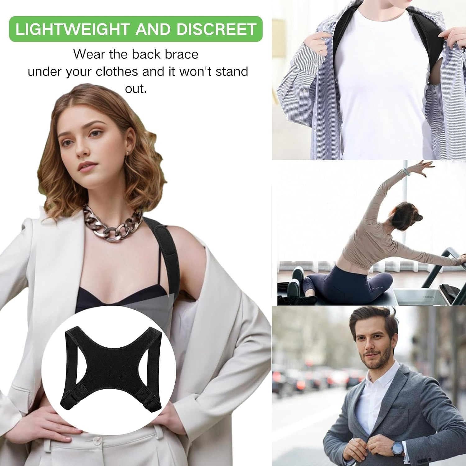 Posture Corrector for Men Women Back Shoulder Support Brace Adjustable