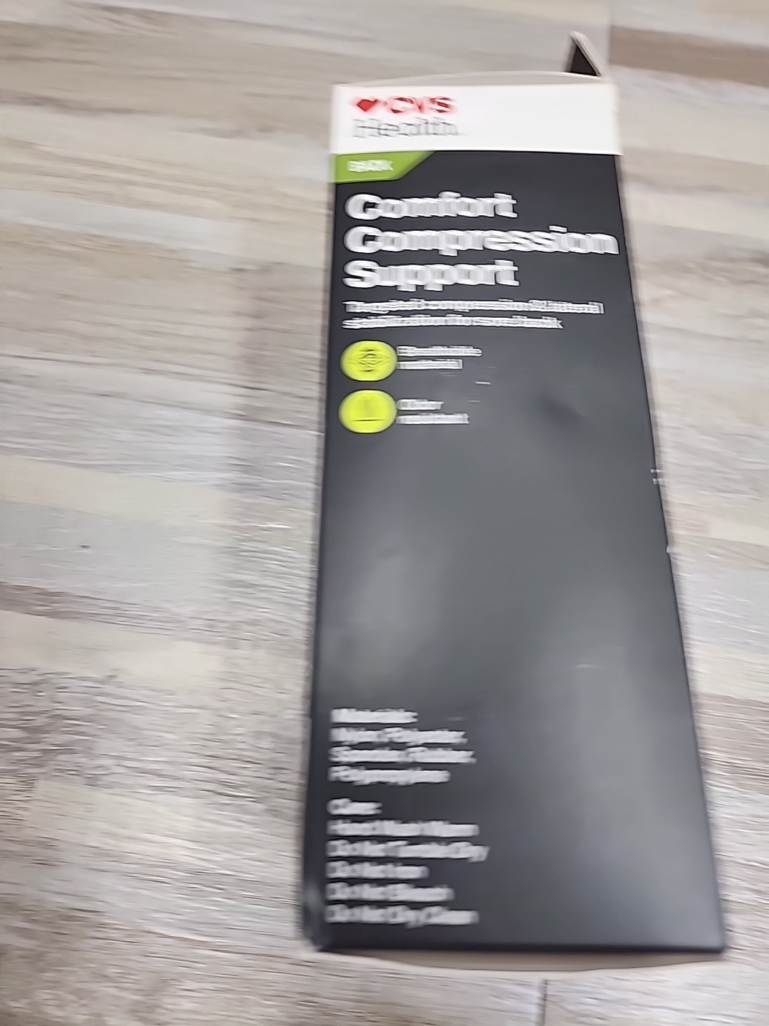 CVS HEALTH BACK COMFORT COMPRESSION SUPPORT MODERATE SUPPORT ONE SIZE