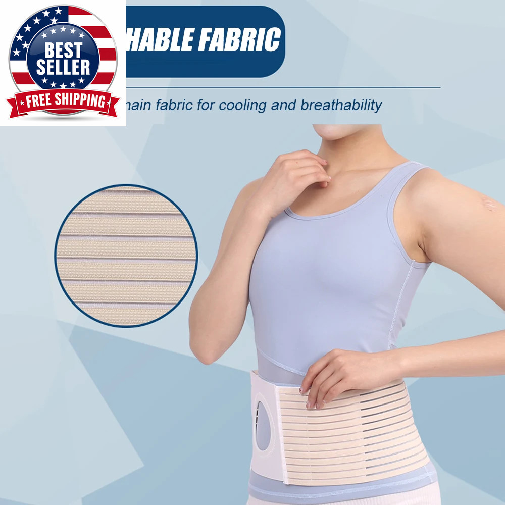 Ostomy Belt for Men and Women, Ostomy Hernia Support Belt, Abdominal Binder Brac