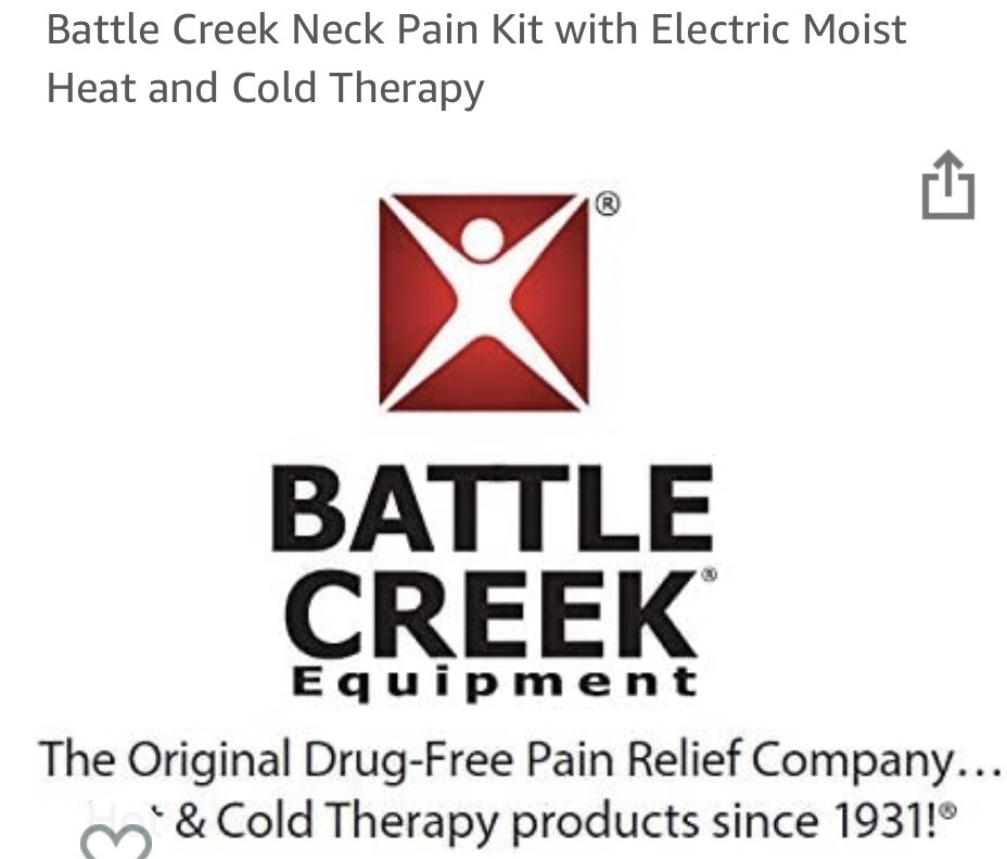 NECK PAIN RELIEF CERVICAL KIT W/ELECTRIC MOIST HEAT & COLD THERAPY BATTLE CREEK
