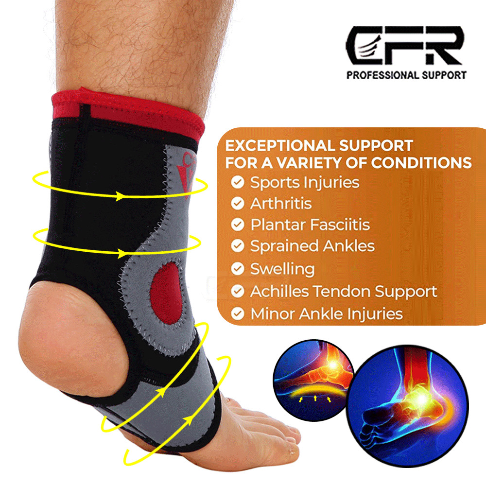Compression Ankle Support Sleeve Brace Plantar Fasciitis Sport Sprain Foot Wrap