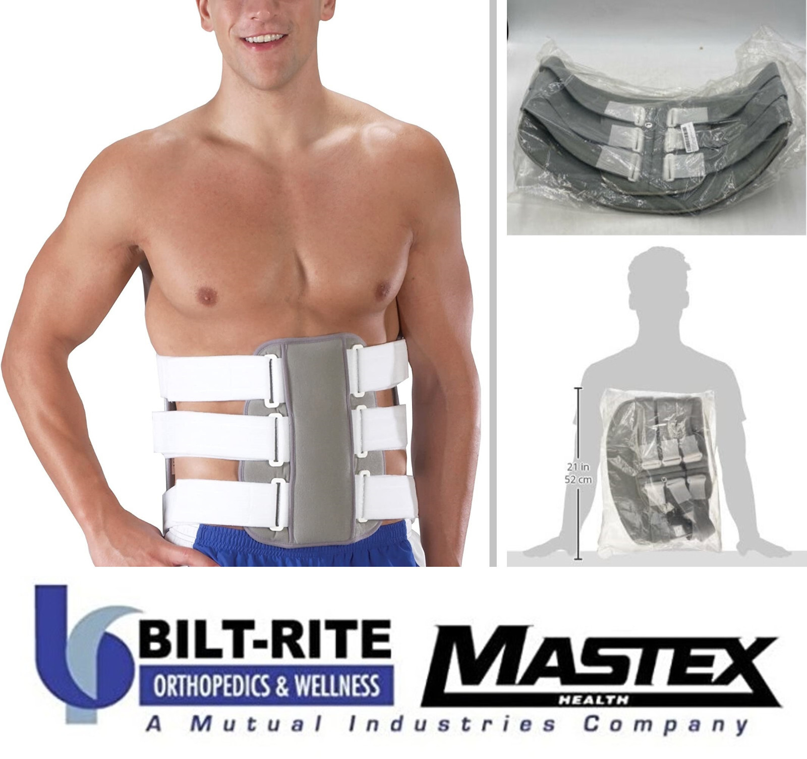 BUNDLE! (2) Bilt-Rite Mastex Health LSO-rite 2 Body Jackets | Grey | Size XL