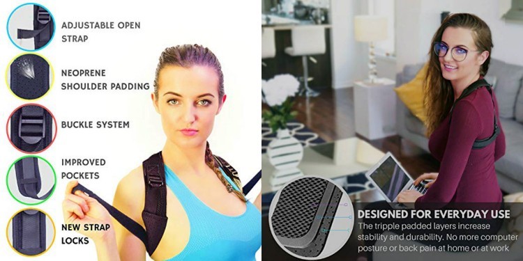 Women Posture Corrector Shoulder Corrector-Neck Back Pain Comfortable Alignment