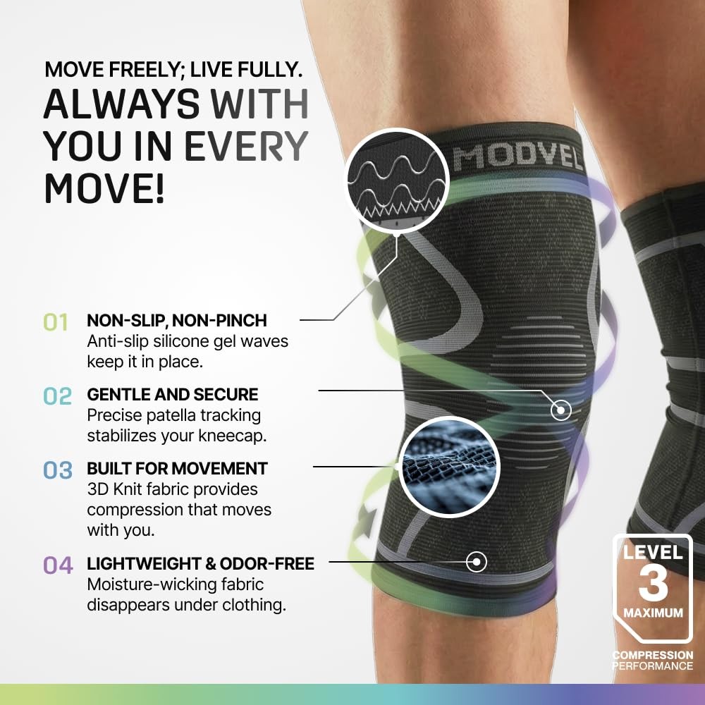 Modvel 2 Pack Brace For – For Walking Compression Sleeves For Pain