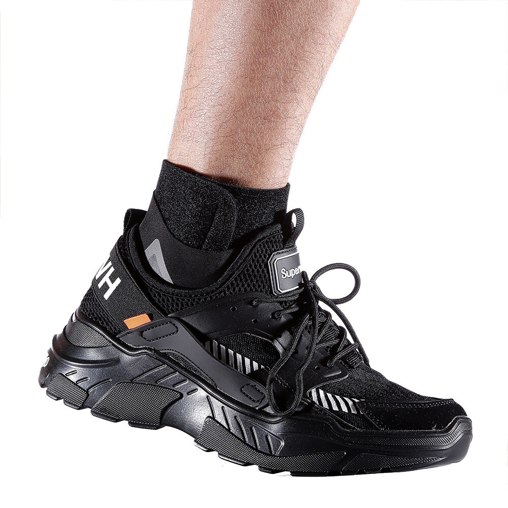 1 Pair Elastic Ankle Support Brace Compression Band for Gym Running Sports