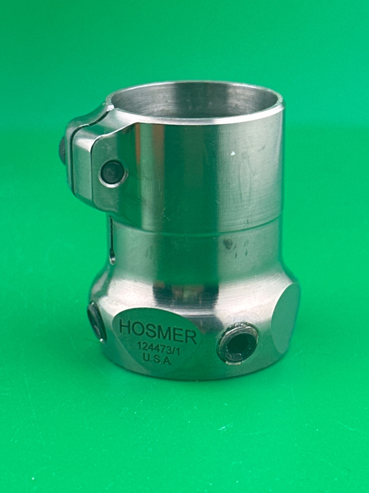 Prosthetic component adapter part. Hosmer tube clamp