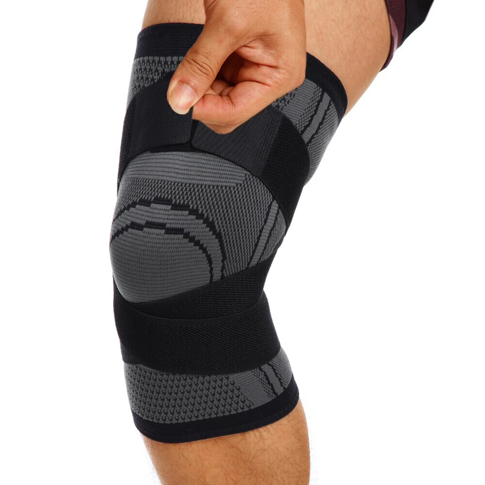 2× Knee Sleeve Compression Brace Support Sport Joint Pain Arthritis Relief Strap