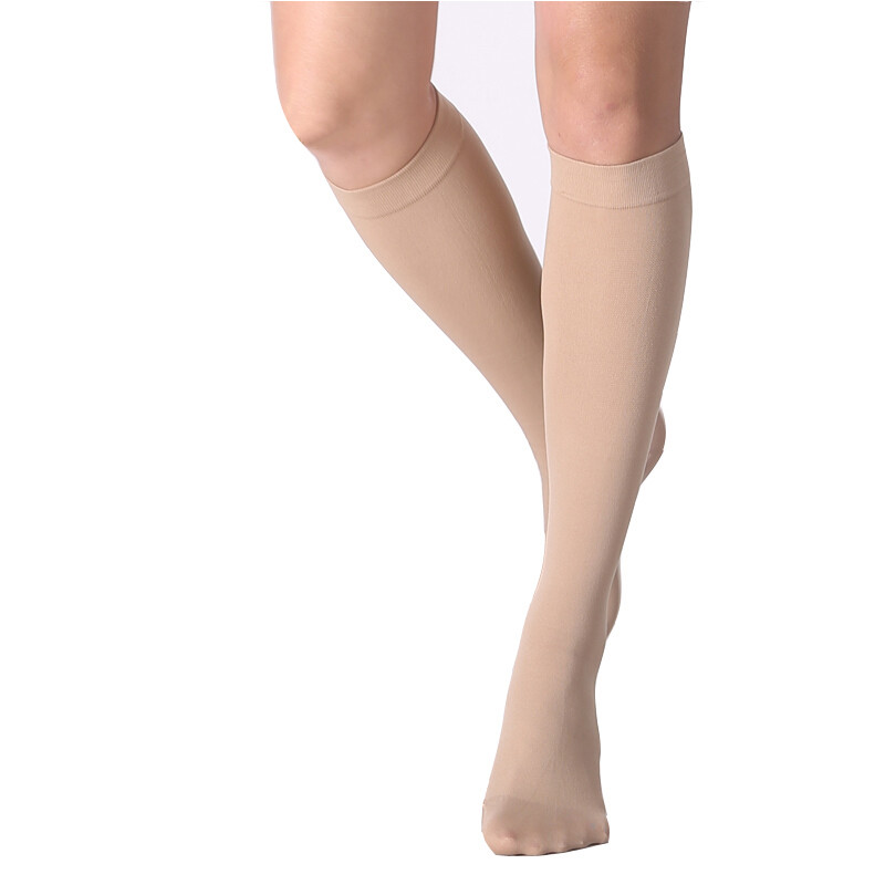 Medical Compression Socks Support Stockings Swelling Flight Knee High Closed Toe